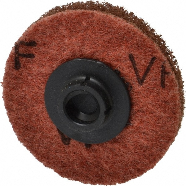 Quick-Change Disc: Power-Lock Type 2, 1-1/2" Disc Dia, Aluminum Oxide, Non-Woven
