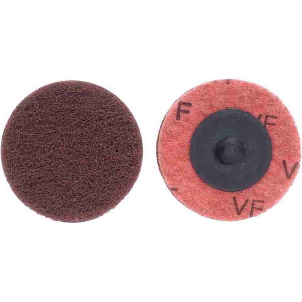 Quick-Change Disc: Power-Lock Type 3, 1-1/2" Disc Dia, Aluminum Oxide, Non-Woven