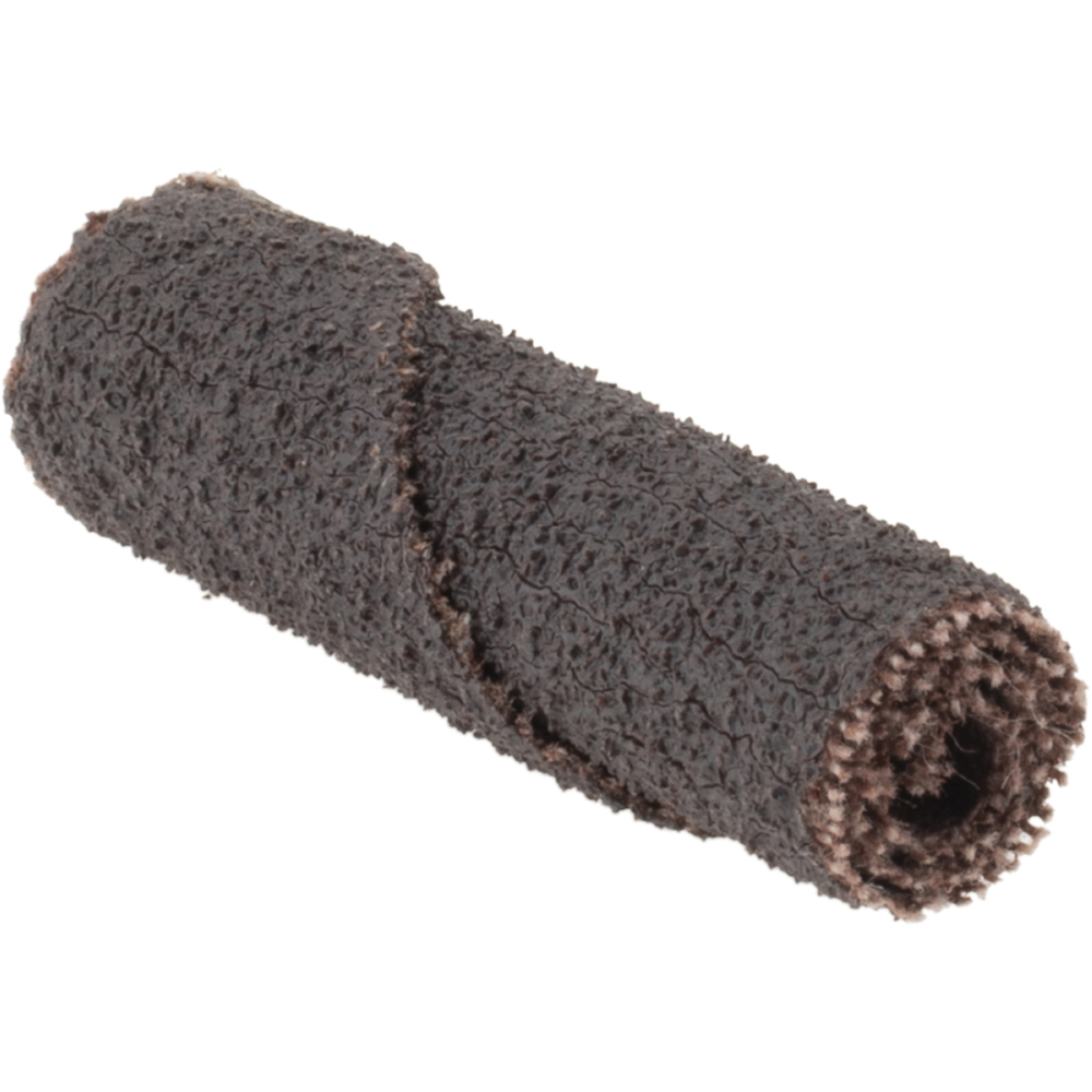 Merit Abrasives 3/8" Max Roll Diam x 11/2" OAL, 60 Grit Aluminum