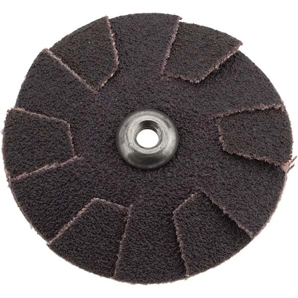 80 Grit, 1-3/4" Diam, Flexible Slotted Overlap Disc