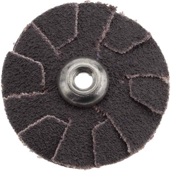 80 Grit, 1-1/4" Diam, Flexible Slotted Overlap Disc