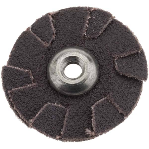 120 Grit, 1" Diam, Flexible Slotted Overlap Disc