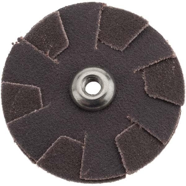 120 Grit, 1-1/2" Diam, Flexible Slotted Overlap Disc