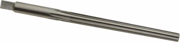 Taper Pin Reamer: #2 Pin, 0.1605" Small End, 0.2008" Large End, High Speed Steel