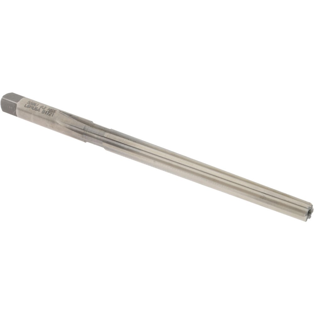 Taper Pin Reamer: #3 Pin, 0.1813" Small End, 0.2294" Large End, High Speed Steel