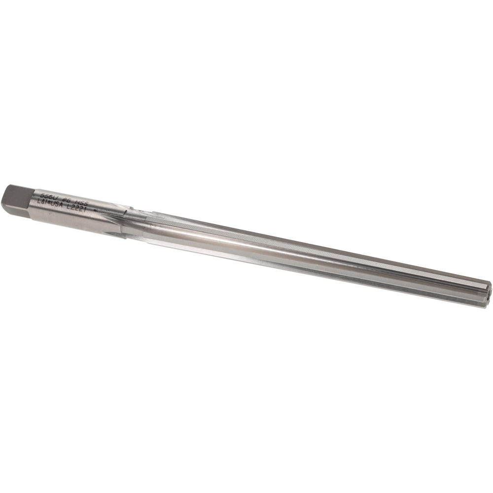 Taper Pin Reamer: #6 Pin, 0.2773" Small End, 0.354" Large End, High Speed Steel