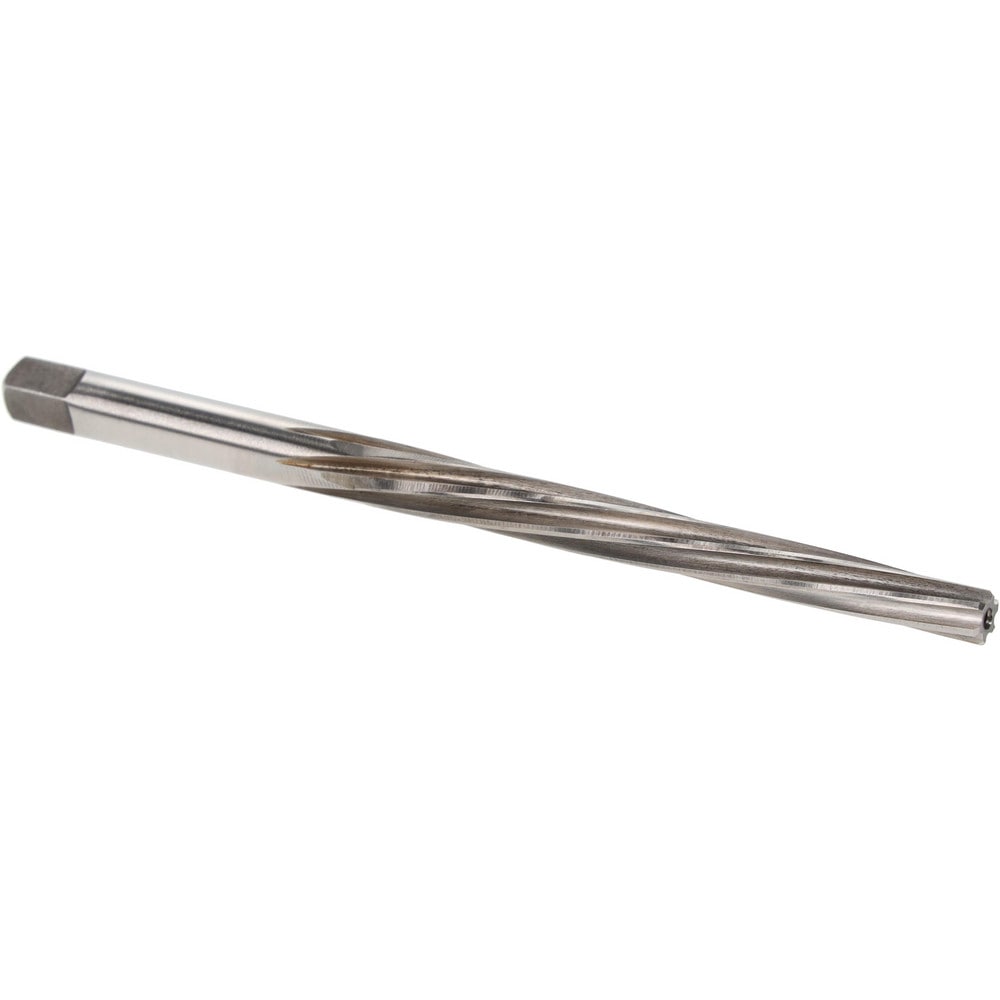 Taper Pin Reamer: #2 Pin, 0.1605" Small End, 0.2008" Large End, High Speed Steel