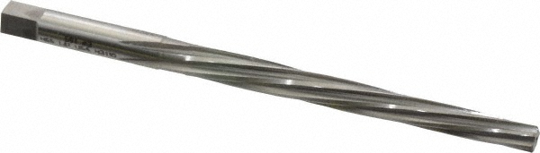 Taper Pin Reamer: #3 Pin, 0.1813" Small End, 0.2294" Large End, High Speed Steel