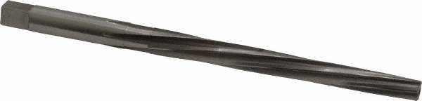 Taper Pin Reamer: #4 Pin, 0.2071" Small End, 0.2604" Large End, High Speed Steel