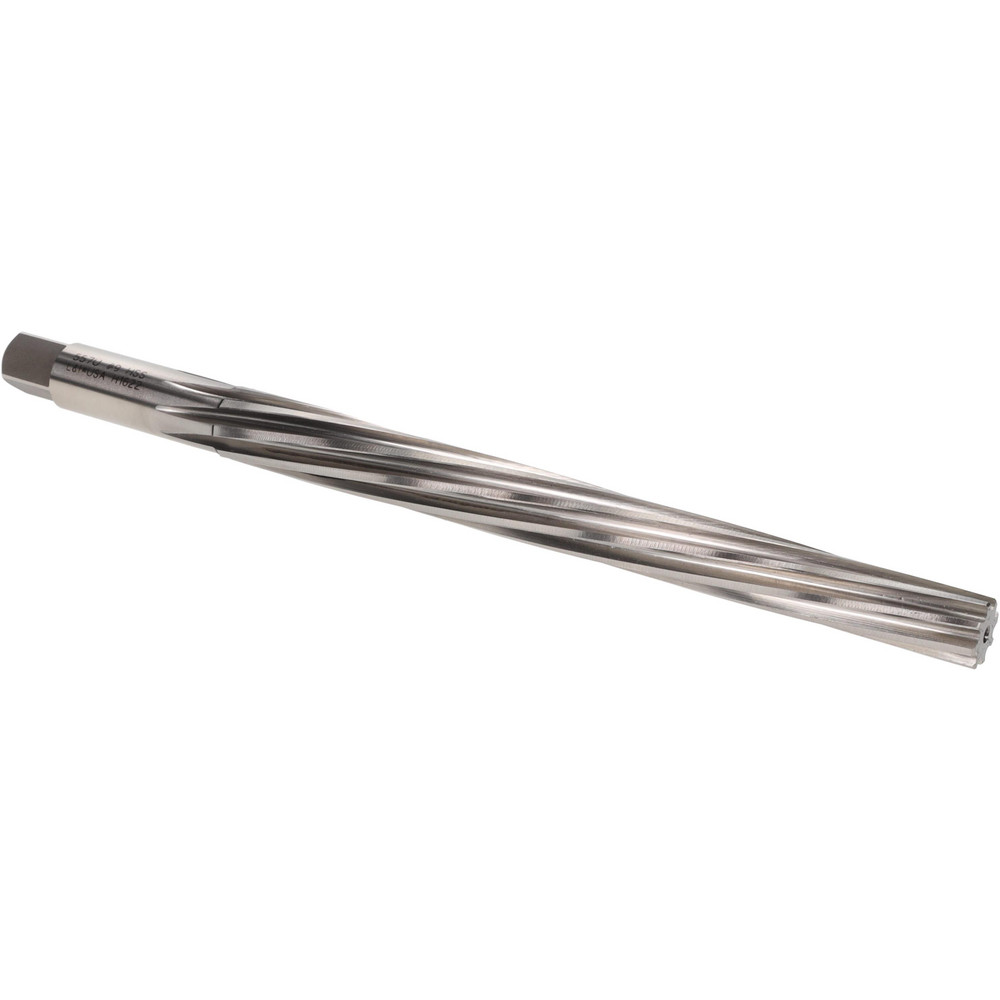 Taper Pin Reamer: #9 Pin, 0.4805" Small End, 0.6066" Large End, High Speed Steel