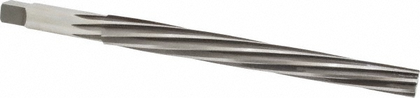 Value Collection 557u 10 Taper Pin Reamer: #10 Pin, 0.5799" Small End, 0.7216" Large End, High Speed Steel Image