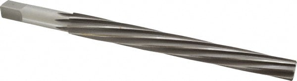 Taper Pin Reamer: #11 Pin, 0.706" Small End, 0.878" Large End, High Speed Steel