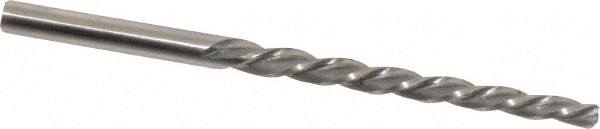 Taper Pin Reamer: #0 Pin, 0.1287" Small End, 0.1638" Large End, High Speed Steel