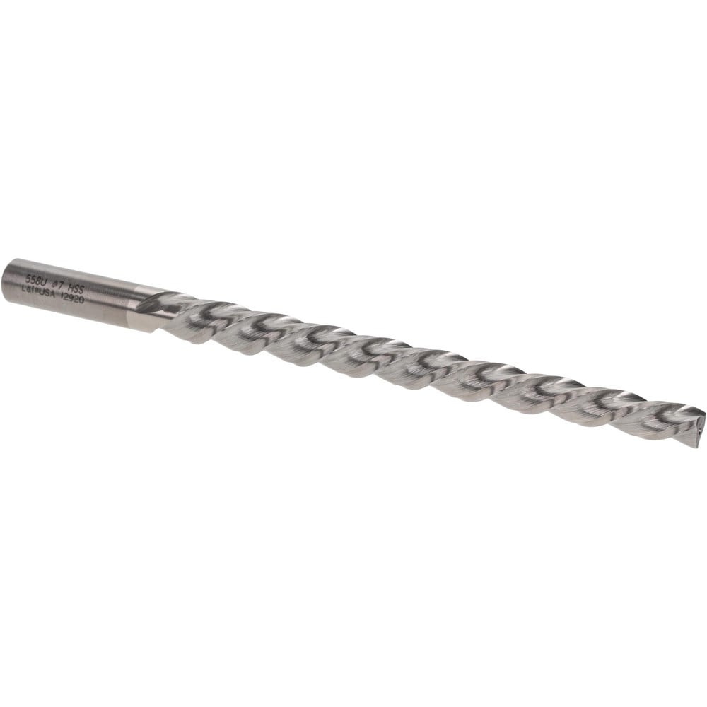 Taper Pin Reamer: #7 Pin, 0.3297" Small End, 0.422" Large End, High Speed Steel