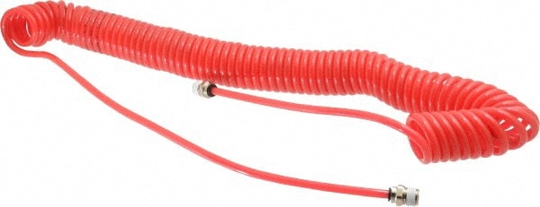 PRO-SOURCE 5540014025PRO Coiled & Self Storing Hose: 25 Long, Male Swivel x Male Swivel Image