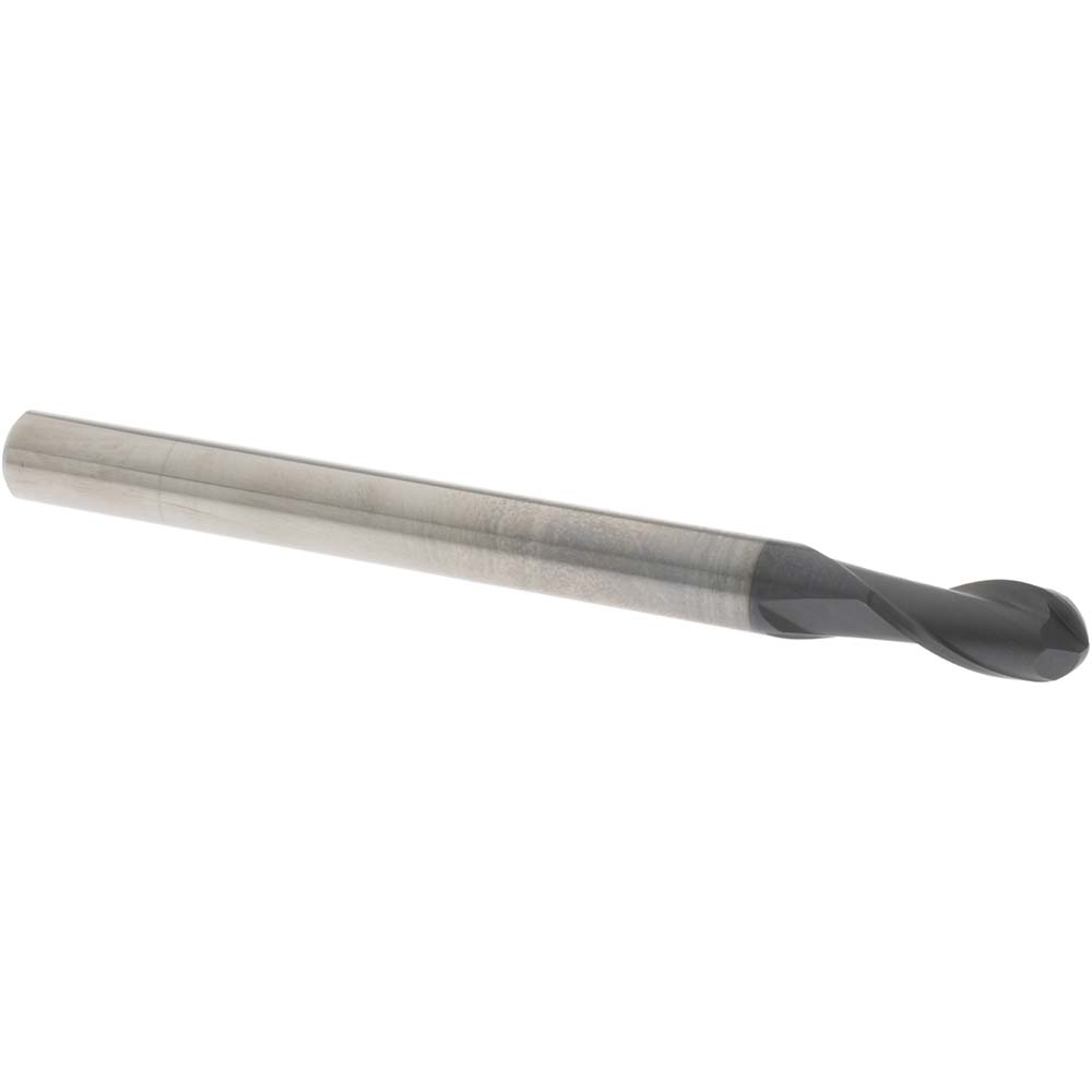 OSG HP416-2500 Ball End Mill: 0.25" Dia, 0.5" LOC, 2 Flute, Solid Carbide Image