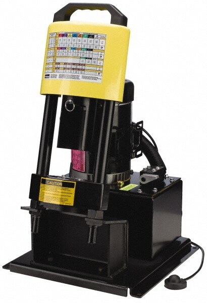 3/16 to 1-1/4" Cut Diam, 30 Ton Bench Mount Hose Crimper