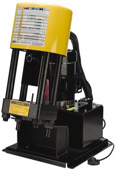 3/16 to 1-1/4" Cut Diam, 60 Ton Bench Mount Hose Crimper