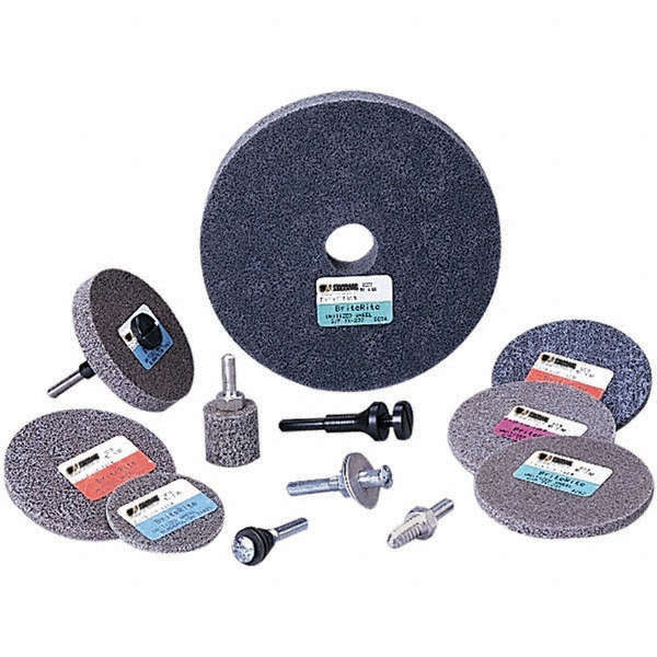 Deburring Wheel: 6" Dia, 1/4" Face Width, 1/2" Hole, Soft Density Grade, Silicon Carbide - Fine Grade, Unitized