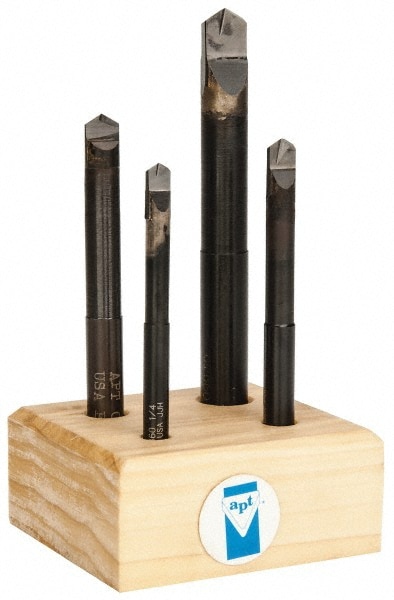 Drill Bit Set: 4 Pc, 118 °, Carbide Tipped