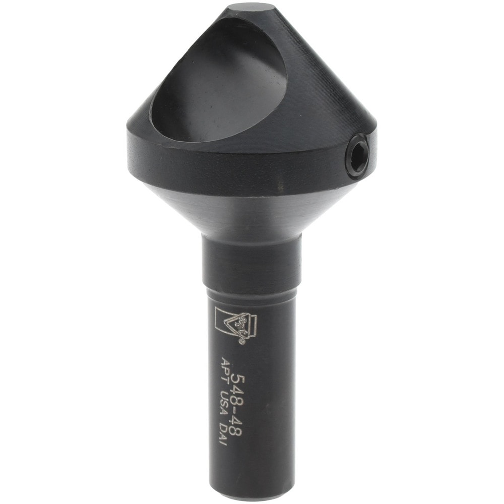 9/16 to 1-1/16" Hole Diam, 82° Included Angle, #4 Indexable Cutter Countersink