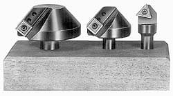 APT CCS90 3 Countersinks, 90° Included Angle, 1/4 to 3/4" Cut Diam Smallest Tool, 1-1/4 to 2-1/2" Cut Diam Largest Tool, Indexable Countersink Set 