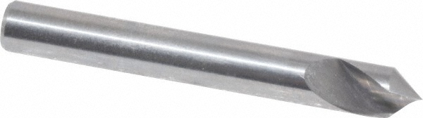 M.A. Ford® Countersink: 3/16" Head Dia, 82 deg Included Angle, 1 Flute, Solid Carbide, Right Hand Cut - 3/16" Shank Dia, 1-1/2" OAL, Bright/Uncoated