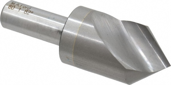 M.A. Ford. 60100002 1" Head Diam, 1/2" Shank Diam, 1 Flute 82° Solid Carbide Countersink Image