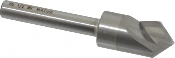 M.A. Ford. 60050003 1/2" Head Diam, 1/4" Shank Diam, 1 Flute 90° Solid Carbide Countersink Image