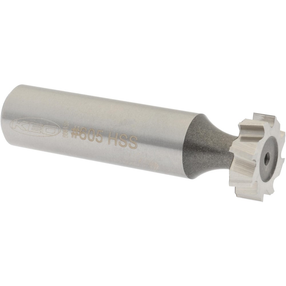 Keo 66055 Woodruff Keyseat Cutter: 0.625" Cut Dia, 0.1875" Cut Width, 1/2" Shank Dia, Staggered Tooth Image