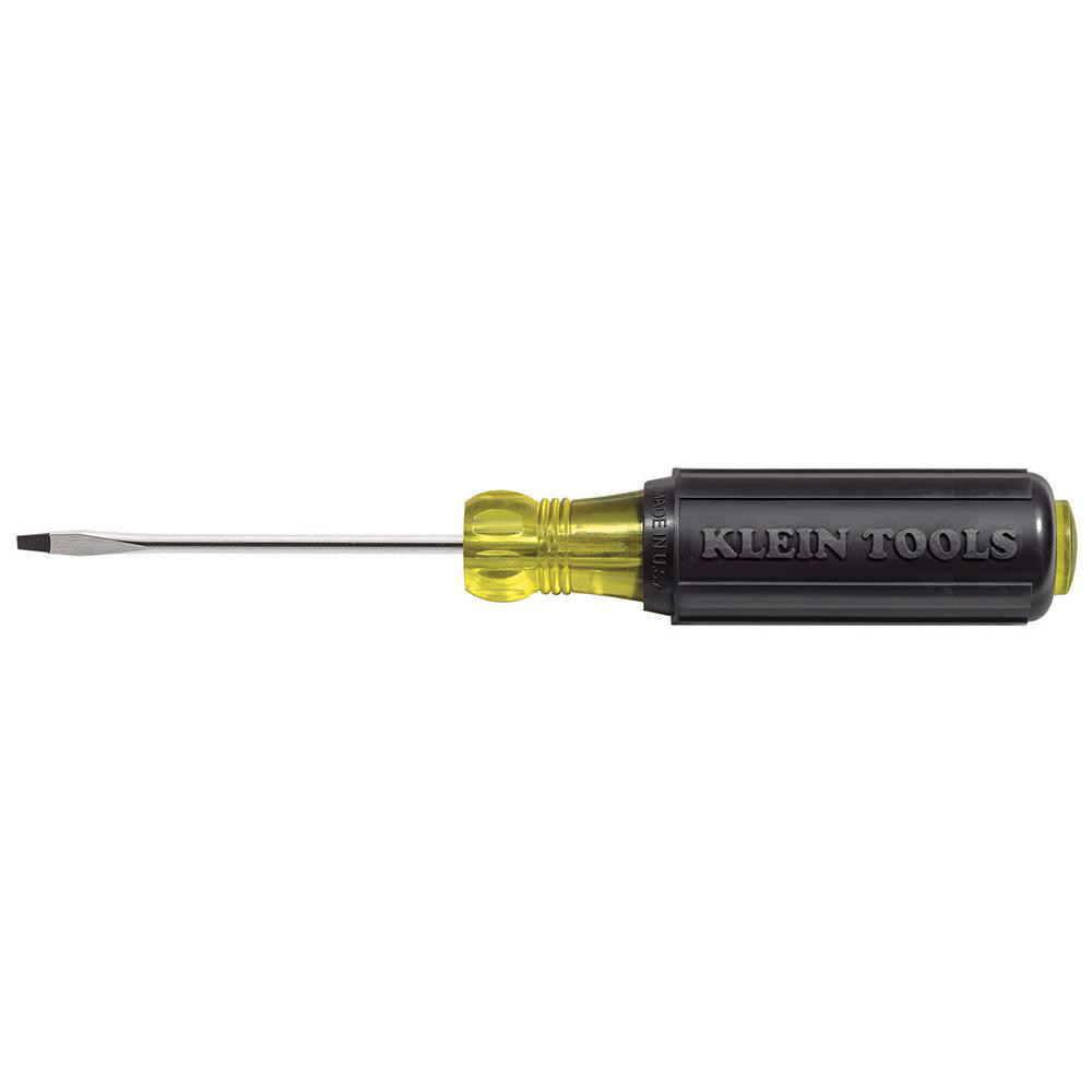 Slotted Screwdriver: 1/16" Width, 4-3/4" OAL, 2" Blade Length