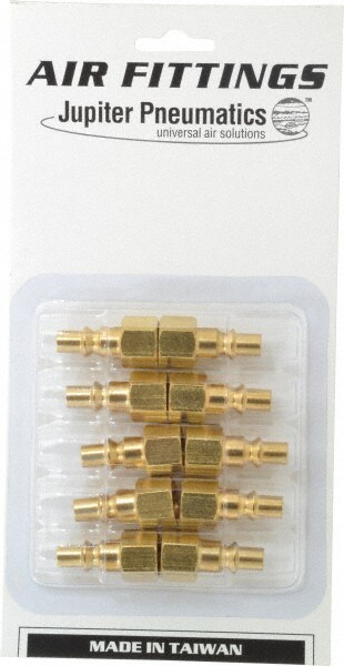 10 Piece 1/4" Body 1/4 NPT 215 psi Steel ARO Pneumatic Coupling Plug Set