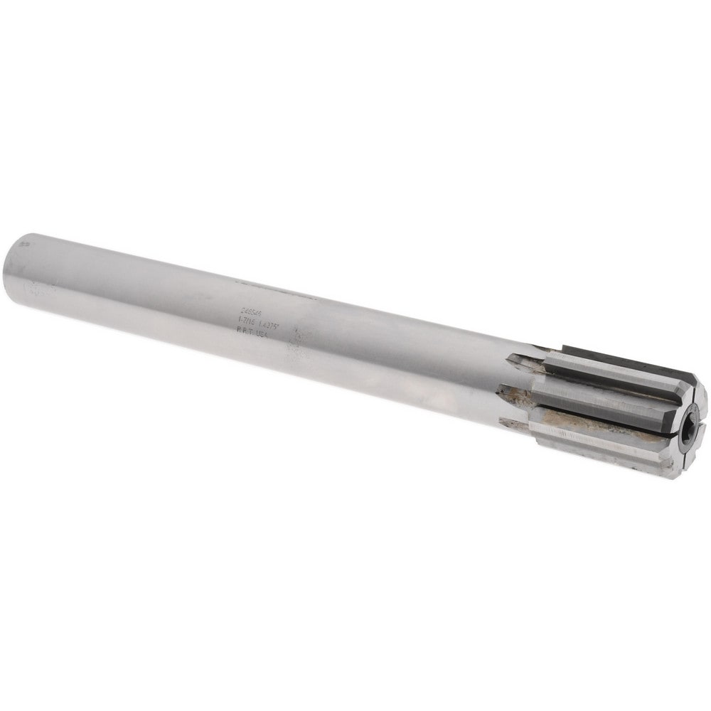 Machine Expansion Reamer: 1-7/16" Dia, Straight Shank, 12" OAL
