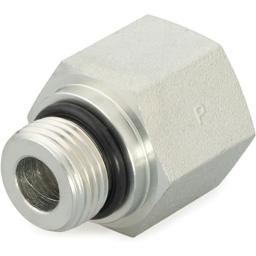 3/4" Male NPT X 1" Female NPT Straight Pipe Adapter – Plated Carbon Steel, MVF 5405-12-16