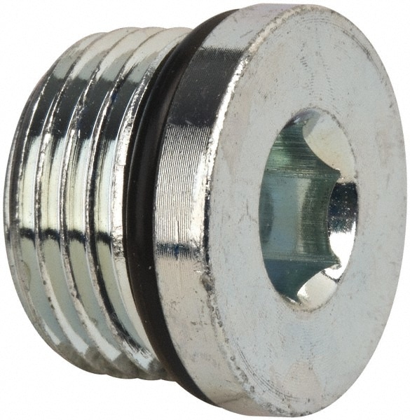 Parker 7 8 14 Male Male Straight Thread O Ring 3 8 Industrial Pipe Hex Socket Plug Msc Industrial Supply