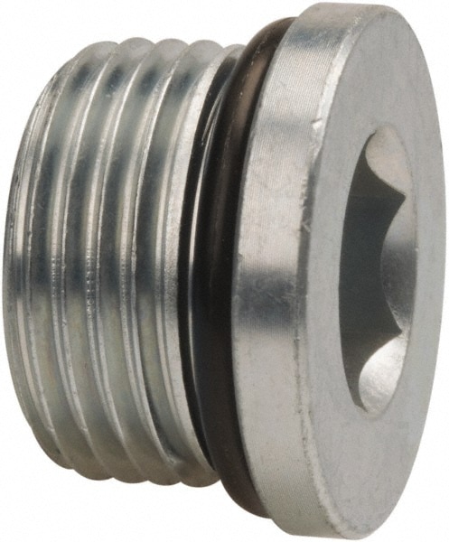 Parker 1 1 16 12 Male Male Straight Thread O Ring 9 16 Industrial Pipe Hex Socket Plug Msc Industrial Supply