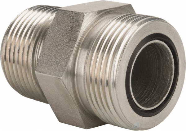 Parker 16 FLO-S Compression Tube Connector: 1-11-1/2" Thread, 1" Tube OD, O-Ring Face Seal/NPTF Image