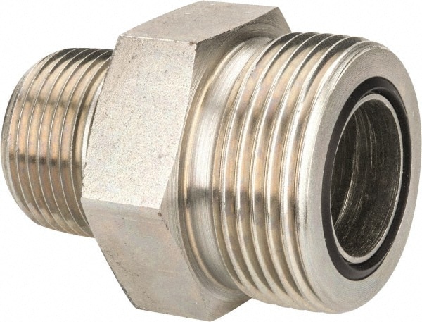 Parker 16-12 FLO-S Compression Tube Connector: 3/4-14" Thread, 1" Tube OD, O-Ring Face Seal/NPTF Image