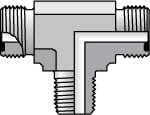 Parker 12 SLO-S Compression Tube Male Branch Tee: 3/4-14" Thread, O-Ring Face Seal/NPTF Image