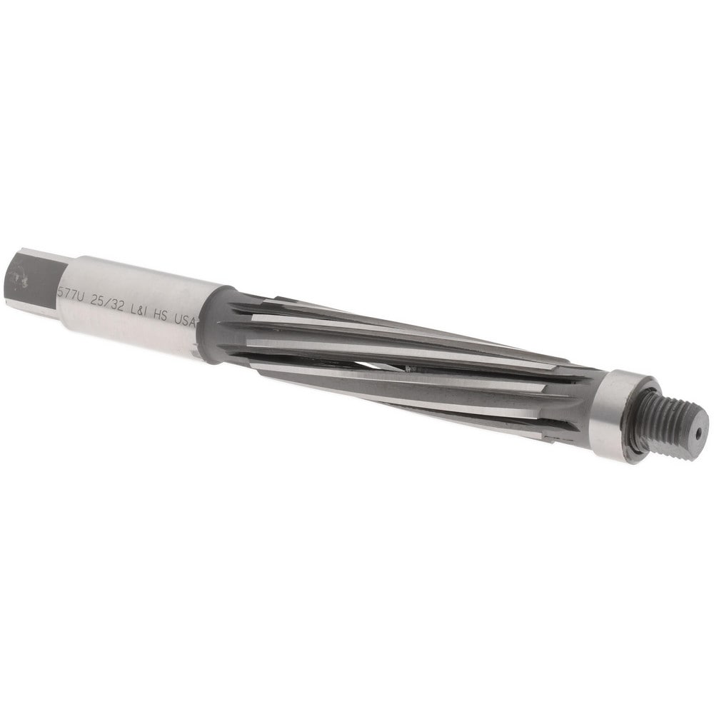 25/32" Reamer Diam, 0.7450" Diam Straight Shank, 2-11/16" Flute Length, Hand Expansion Reamer