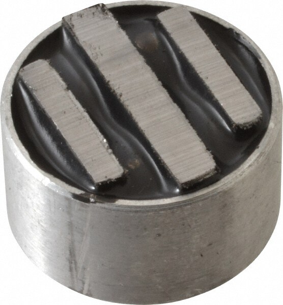 5/16-18 Thread, 1-1/4" Diam, 3/4" High, 18 Lb Average Pull Force, Neodymium Rare Earth Pot Magnet