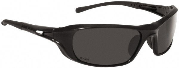 bolle SAFETY 40061 Safety Glass: Scratch-Resistant, Polycarbonate, Gray Lenses, Full-Framed Image