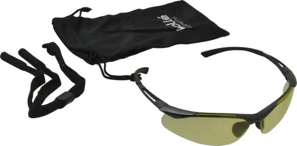 bolle SAFETY 40046 Safety Glass: Anti-Fog & Scratch-Resistant, Polycarbonate, Yellow Lenses, Full-Framed 