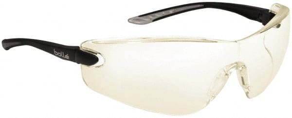 bolle SAFETY 40040 Safety Glass: Hydrophobic, Clear Lenses, Frameless 