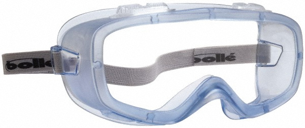 Safety Goggles: Chemical Splash Dust & Impact, Anti-Fog & Scratch-Resistant, Clear Polycarbonate Lenses - Fits Over Glasses, Indirect Vent, Clear Frame, Size Universal