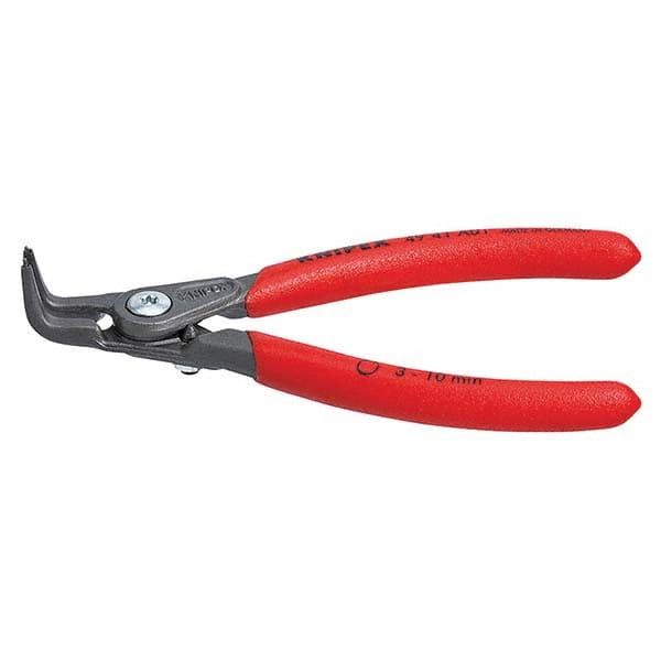 Knipex 49 41 A01 Retaining Ring Pliers; Tool Type: External Ring Pliers ; Type: External ; Tip Angle: 90 ; Ring Diameter Range (Inch): 1/8 to 25/64 ; Overall Length (mm): 130.00 ; Body Material: Steel 