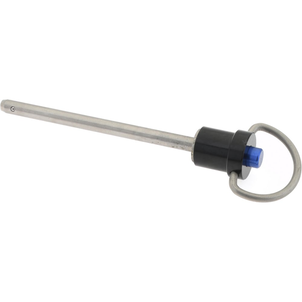 Quick-Release Pin: Ring Handle, 3/16" Pin Dia, 2-1/2" Usable Length