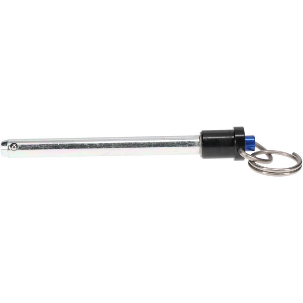 Quick-Release Pin: Ring Handle, 3/8" Pin Dia, 3-1/2" Usable Length