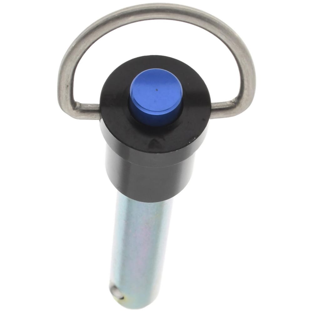 Quick-Release Pin: Ring Handle, 3/8" Pin Dia, 1-3/4" Usable Length