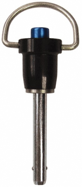 Quick-Release Pin: Ring Handle, 5/16" Pin Dia, 3-1/2" Usable Length - 4-3/4" OAL, 304 Stainless Steel